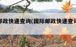 国际邮政快递查询(国际邮政快递查询17位号码)