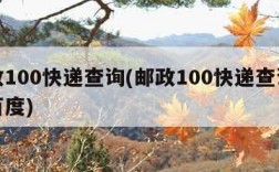 邮政100快递查询(邮政100快递查询单号百度)
