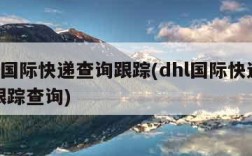 dhl国际快递查询跟踪(dhl国际快递查询跟踪查询)