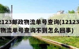 12123邮政物流单号查询(12123邮政物流单号查询不到怎么回事)