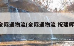 全际通物流(全际通物流 祝建辉)