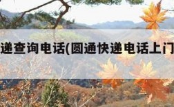 圆通快递查询电话(圆通快递电话上门取件电话)