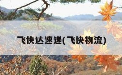 飞快达速递(飞快物流)