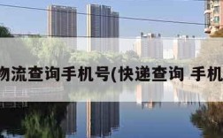 快递物流查询手机号(快递查询 手机号码)