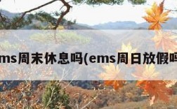 ems周末休息吗(ems周日放假吗)