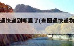 查询圆通快递到哪里了(查圆通快递物流到哪了)
