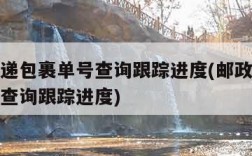 邮政快递包裹单号查询跟踪进度(邮政快递包裹单号查询跟踪进度)