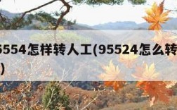 95554怎样转人工(95524怎么转人工)