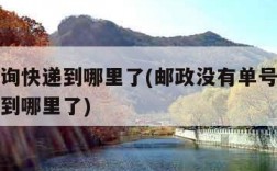 如何查询快递到哪里了(邮政没有单号如何查询快递到哪里了)
