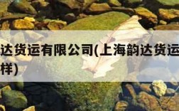 上海韵达货运有限公司(上海韵达货运有限公司怎么样)