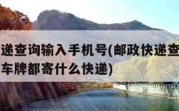 邮政快递查询输入手机号(邮政快递查询输入手机号车牌都寄什么快递)