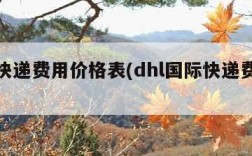 国际快递费用价格表(dhl国际快递费用价格表)