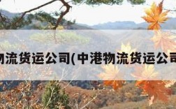 中港物流货运公司(中港物流货运公司老总)