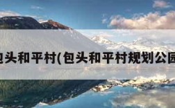 包头和平村(包头和平村规划公园)