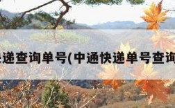 S通快递查询单号(中通快递单号查询速查)