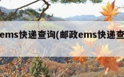 邮政ems快递查询(邮政ems快递查询单号)