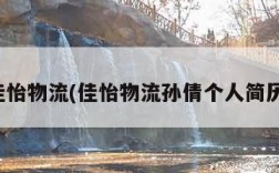 佳怡物流(佳怡物流孙倩个人简历)