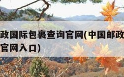 中国邮政国际包裹查询官网(中国邮政国际包裹查询官网入口)