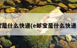e邮宝是什么快递(e邮宝是什么快递公司)