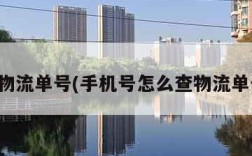 查物流单号(手机号怎么查物流单号)