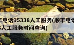 顺丰电话95338人工服务(顺丰电话95338人工服务时间查询)