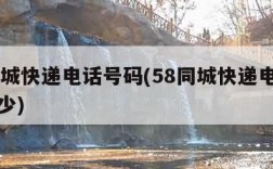 58同城快递电话号码(58同城快递电话号码多少)