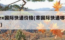 fedex国际快递价格(寄国际快递哪家最便宜)