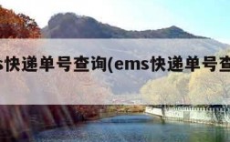 ems快递单号查询(ems快递单号查询100)