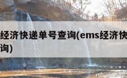 ems经济快递单号查询(ems经济快递站点查询)