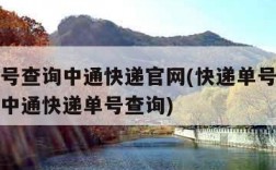 快递单号查询中通快递官网(快递单号查询号码查询中通快递单号查询)