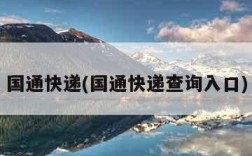 国通快递(国通快递查询入口)